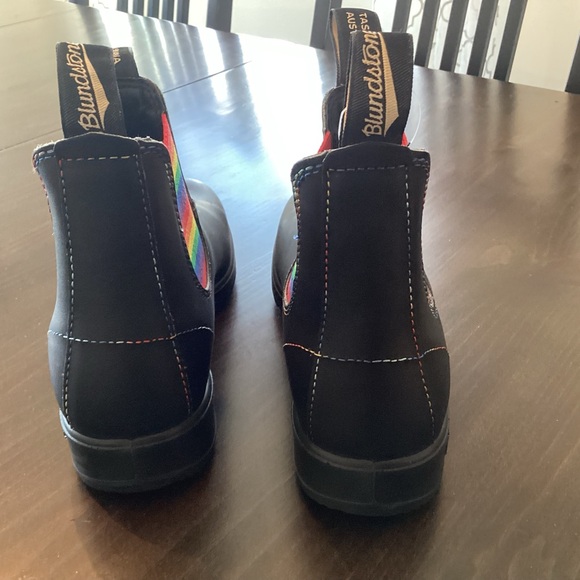 NWT Blundstone 2105 Women's Leather Chelsea Boots Rainbow BLACK - Picture 7 of 13